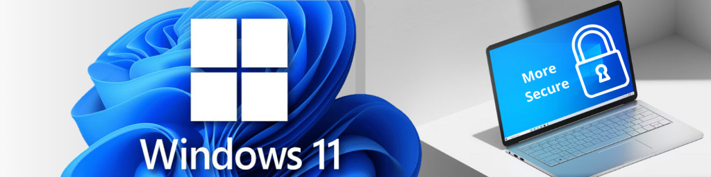 Graphic showing that Windows 11 Is more secure