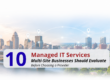 Louisville and Lexington connected with text that says "10 Managed IT Services Multi-Site Businesses Should Evaluate before choosing a partner"